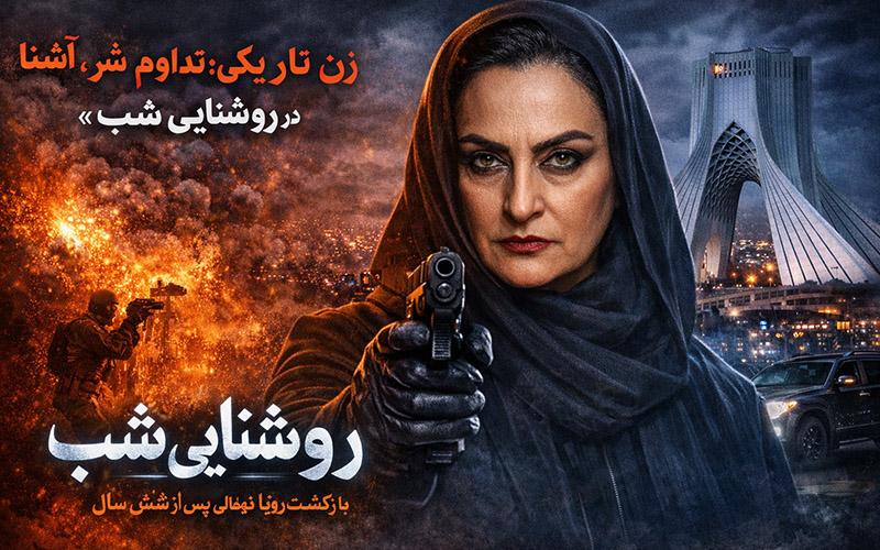 Dark Woman in Night Light